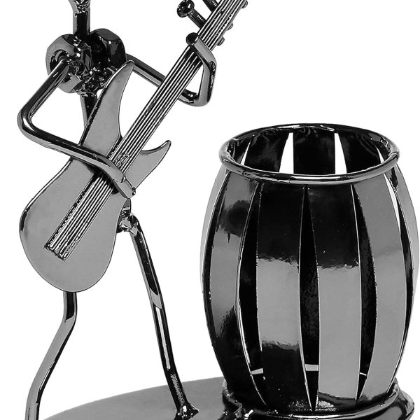 Pen Holder For Desk,Office Decor Desk Accessories For Men Music Decor Guitar Accessories Gifts For Men Guitar Players Boss Male